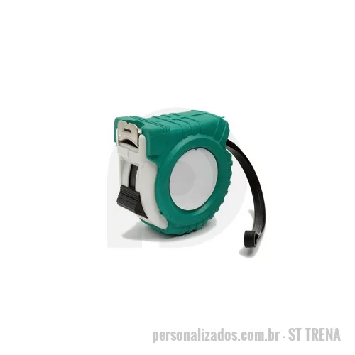 Trena personalizada - Trena Personalizada 3 Metros, Peso 3 metros 108 gramas, Dimensões 3 metros 6,2 x 6,5 x 3 cm, Cor Verde, vermelho, azul e preto