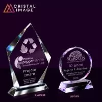 Troféu de cristal ou vidro