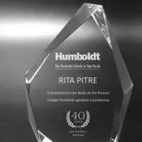 Troféu de cristal personalizado