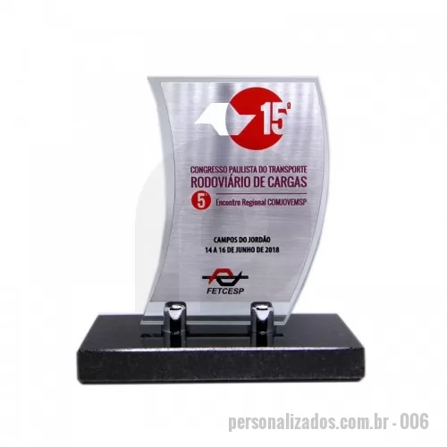 Troféu metálico personalizado - Troféu metálico Personalizado - 006 - troféu em corrossão - 135915 - Troféu metálico