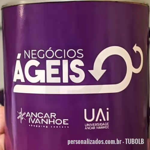 Tubo Lata personalizado - Tubo Lata com Brownie ou doce à escolha, personalizada