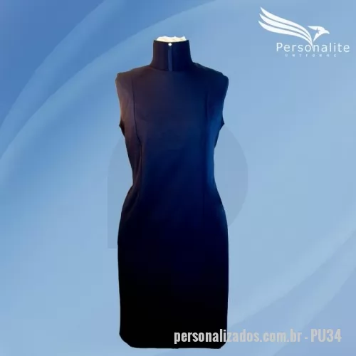 Vestido personalizado - Elegância e sofisticação na medida certa... Vestido tubinho, com tecido de alta qualidade e durabilidade, disponível em diversas cores e com tamanhos do P ao XG. Podendo ainda ser personalizada com seu logotipo em bordado