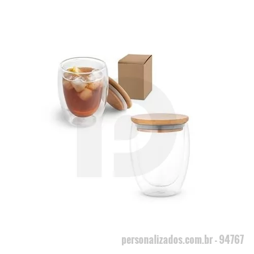 Vidro personalizado - Surpreenda seus clientes com um copo de vidro personalizado. Um brinde personalizado que todos amam receber.