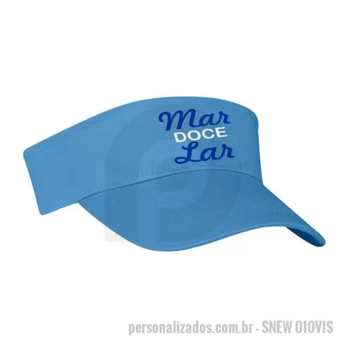 Viseira personalizada - Viseiras em Tactel, Brim ou Dry Fit. Personalizações em Sil, Bordado ou DTF