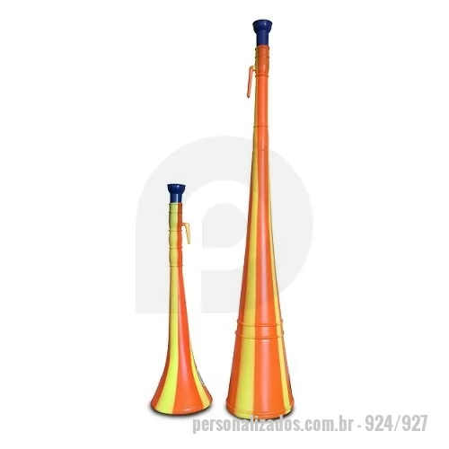 Vuvuzela personalizada - VUVUZELA CORNETÃO MÉDIO 33CM E GRANDE 53CM  COLORIDA 
