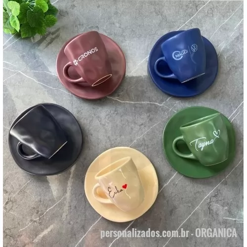 Xícara personalizada - XICARA DE CAFÉ ORGANICA C/ PIRES - 150 ML