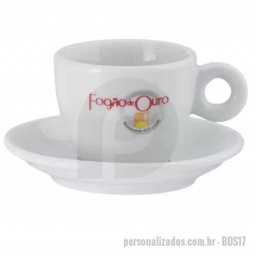 Xícara personalizada - Xicara de Café Personalizada Italia 75ml com Pires