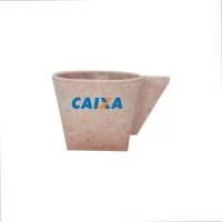 Xícara Café 50ml Green Colors,  feita com 50% de fibra natural de madeira e 50% de PP que garante durabilidade ao produto. Agora disponível em 6 cores especiais que utilizam pigmentos orgânicos na fabricação. Design exclusivo do Grupo BB.